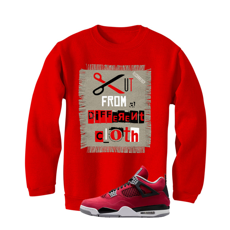 Air Jordan 4 Toro Bravo Matching T-Shirt, Sweatshirts, & Hoodies Red T-Shirt (Cut from a different cloth)| illcurrency