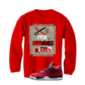 Air Jordan 4 Toro Bravo Matching T-Shirt, Sweatshirts, & Hoodies Red T-Shirt (Cut from a different cloth)