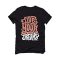 GS Air Jordan 3 “Red Stardust” | illcurrency Black T-Shirt (LIVE YOUR DREAMS)