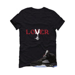 Air Jordan 5 Black Metallic Reimagined Black T-Shirt (Loser)| illcurrency
