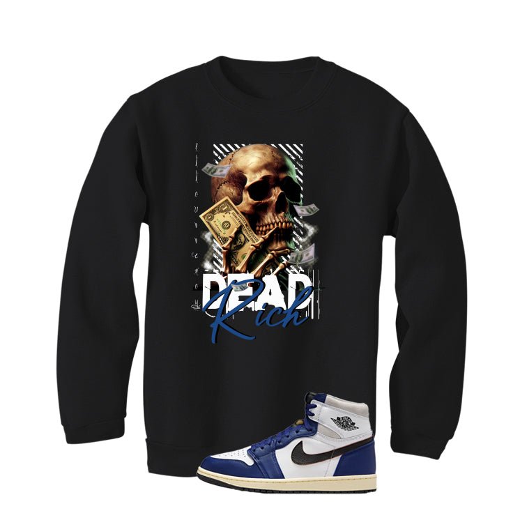 Air Jordan 1 Rare Air Deep Royal Blue Black T-Shirt (Dead Rich)| illcurrency
