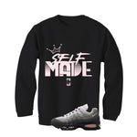 Nike Air Max 95 Pink Foam Matching T-Shirt, Sweatshirts, & Hoodies Black T-Shirt (Self Made)| illcurrency