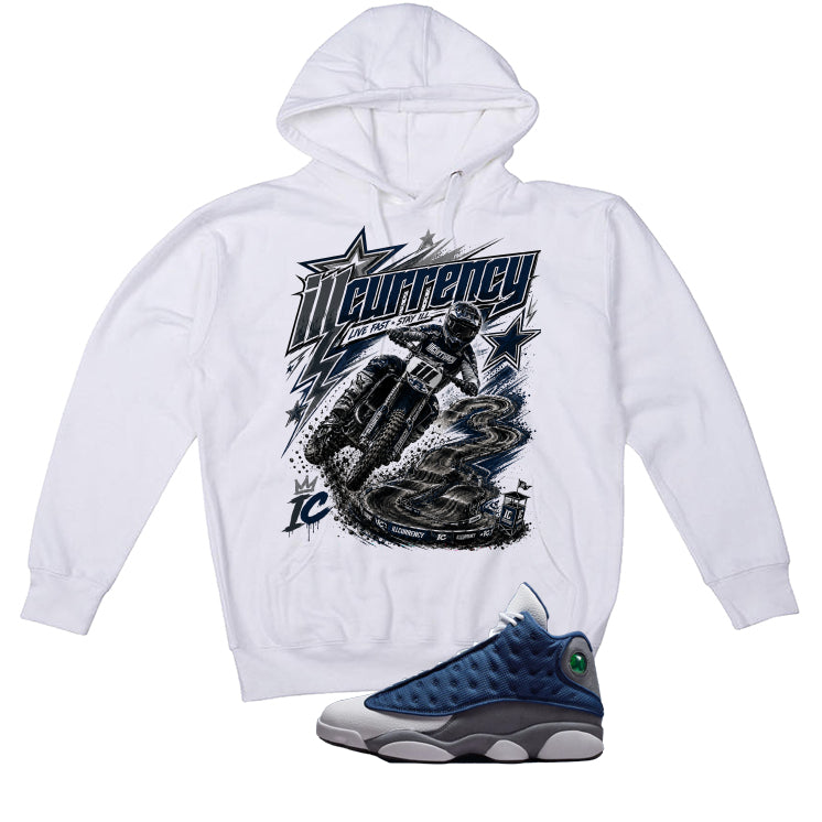 Air Jordan 13 Flint White T-Shirt (illcurrency motocross)| illcurrency