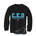 Air Jordan 11 Gamma Blue Matching T-Shirt, Sweatshirts & Hoodies Black T-Shirt (Ceo)