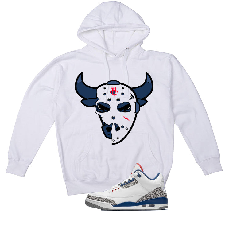 Air Jordan 3 True Blue Matching T-Shirt White T-Shirt (Jason Mask)| illcurrency
