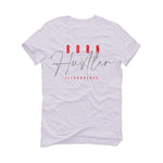 Air Jordan 13 Wolf Grey - White T-Shirt (Born Hustler)