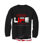 Air Jordan 11 Low Bred Black T-Shirt (Bad Choices)| illcurrency