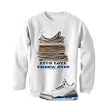 Air Jordan 3 True Blue Matching T-Shirt White T-Shirt (Fck Love)| illcurrency