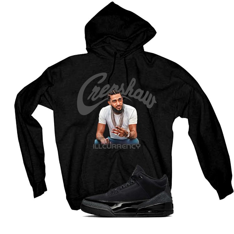 Air Jordan 3 Black Cat Black T-Shirt (Crenshaw)| illcurrency