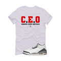 Air Jordan 3 Cement Grey White T-Shirt (CEO)| illcurrency