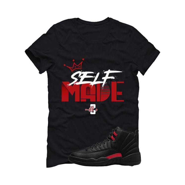 Air Jordan 12 Bloodline Matching T-Shirt, Sweatshirts, & Hoodies Black T-Shirt (Self Made)| illcurrency