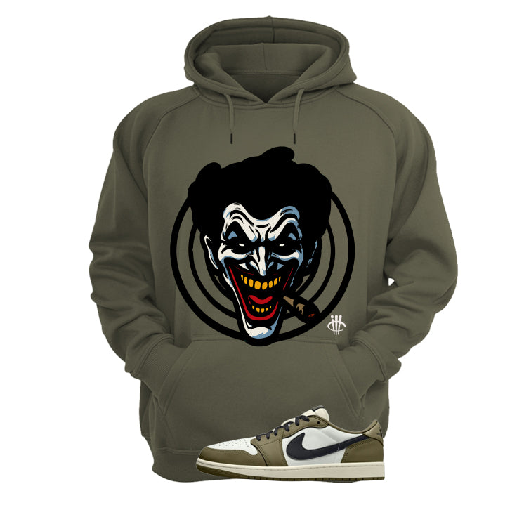 Air Jordan 1 Low OG Medium Olive Matching T-Shirt, Sweatshirts & Hoodies Military Green T-Shirt (Joke The Joker)| illcurrency