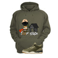 Air Jordan 3 Family Affair Matching T-Shirt, Sweatshirts & Hoodies Military Green T-Shirt (Trap House)