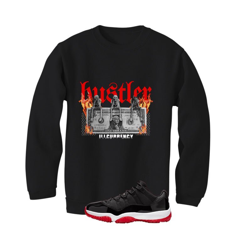 Air Jordan 11 Low Bred Black T-Shirt (See No Evil Hustler)| illcurrency