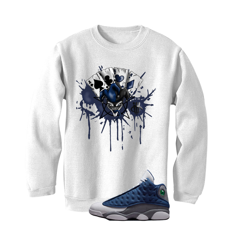 Air Jordan 13 Flint White T-Shirt (Joker Cards)| illcurrency
