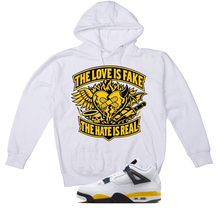 Air Jordan 4 Tour Yellow Matching T-Shirt The Love is fake