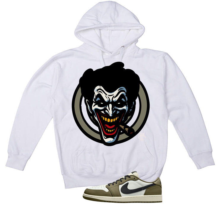 Air Jordan 1 Low OG Medium Olive Matching T-Shirt, Sweatshirts & Hoodies White T-Shirt (Joke The Joker)| illcurrency