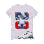 Air Jordan 3 True Blue Matching T-Shirt White T-Shirt (23)| illcurrency