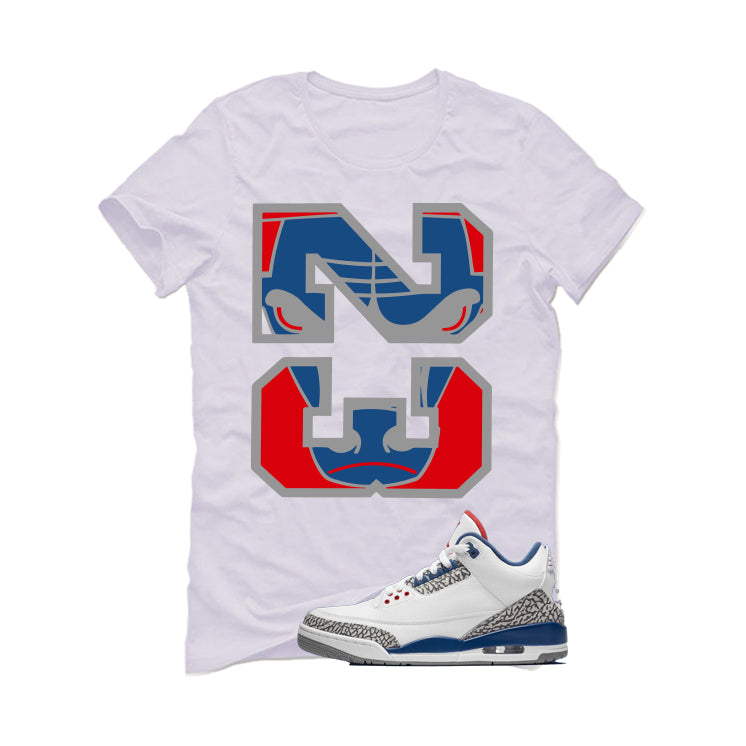 Air Jordan 3 True Blue Matching T-Shirt White T-Shirt (23)| illcurrency