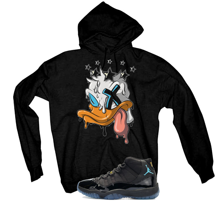 Air Jordan 11 Gamma Blue Matching T-Shirt, Sweatshirts & Hoodies Black T-Shirt (Ducked)| illcurrency