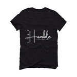 Air Jordan 4 Black Cat Matching T-Shirt, Sweatshirts & Hoodies Black T-Shirt (Stay Humble)| illcurrency