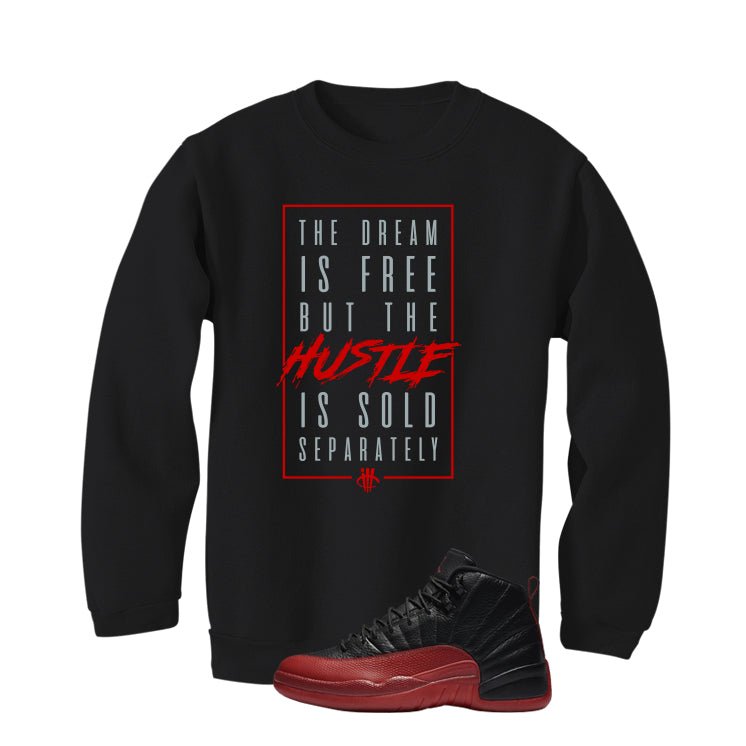 Air Jordan 12 Flu Game 2025 Black T-Shirt (DREAM IS FREE)| illcurrency