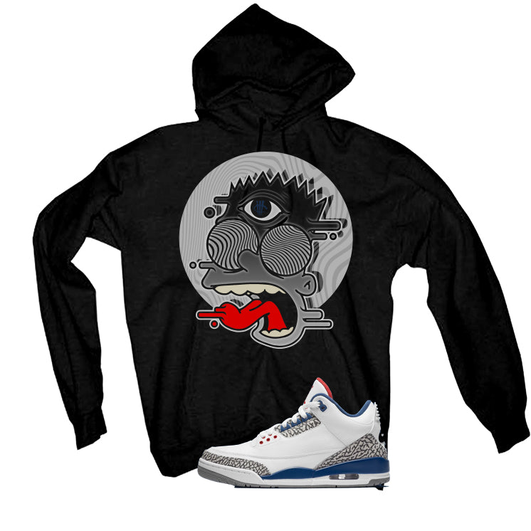 Air Jordan 3 True Blue Matching T-Shirt Black T-Shirt (Blinded)| illcurrency