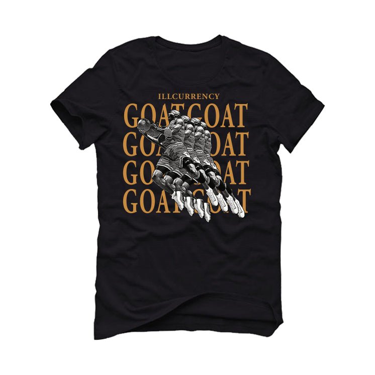 Air Jordan 13 “Wheat” | illcurrency Black T-Shirt (GOATED)
