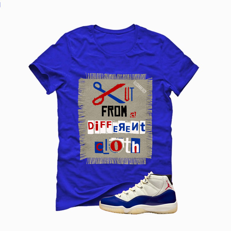 Air Jordan 11 Rare Air Matching T-Shirt, Sweatshirts & Hoodies Royal Blue T-Shirt (Cut from a different cloth)| illcurrency