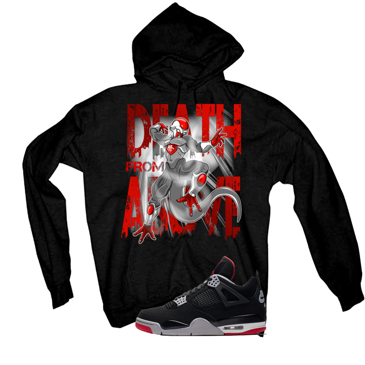 Air Jordan 4 Bred Matching T-Shirt Black T-Shirt (Death from Above)| illcurrency