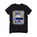 Air Jordan 2 Low Varsity Royal - Black T-Shirt (Cut from a different cloth)