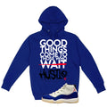 Air Jordan 11 Rare Air Matching T-Shirt, Sweatshirts & Hoodies Royal Blue T-Shirt (Good Things)