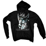 Air Jordan 4 Black Cat Matching T-Shirt, Sweatshirts & Hoodies Black T-Shirt (Graffiti Angel)| illcurrency