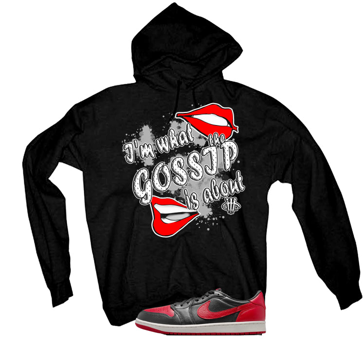 Air Jordan 1 Low OG Banned Matching T-Shirt, Sweatshirts & Hoodies Black T-Shirt (Gossip)| illcurrency