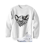 Air Jordan 5 OG White Metallic Matching T-Shirt, Sweatshirts & Hoodies White T-Shirt (Brain)| illcurrency