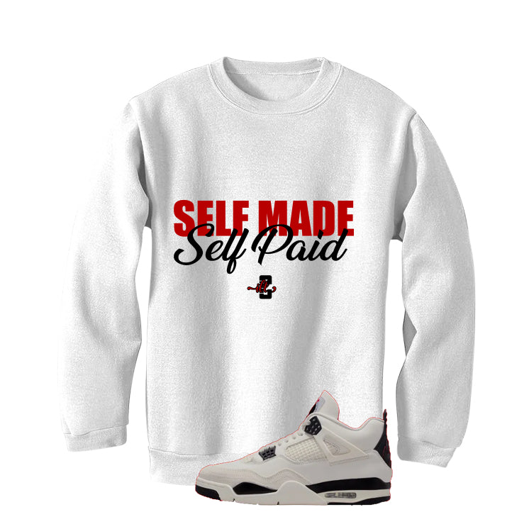 Air Jordan 4 Flight Club Matching T-Shirt, Sweatshirts & Hoodies White T-Shirt (Self Made Self Paid)| illcurrency