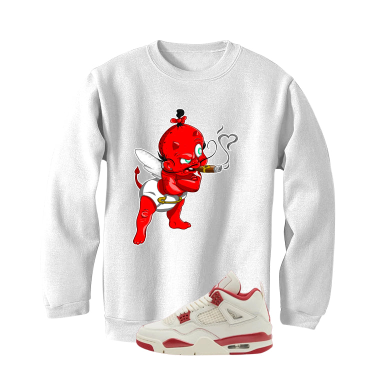 Air Jordan 4 Valentine’s Day (Sierra Red) Matching T-Shirt, Sweatshirts & Hoodies White T-Shirt (Valentine Devil)| illcurrency