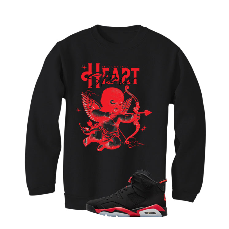 Air Jordan 6 Reverse Infrared Matching T-Shirt, Sweatshirts & Hoodies Black T-Shirt (Heart Stealer)| illcurrency