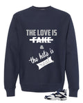 Nike Air Diamond Turf Cowboys Matching T-Shirt, Sweatshirts & Hoodies Navy Blue T-Shirt (The Love Is Fake)