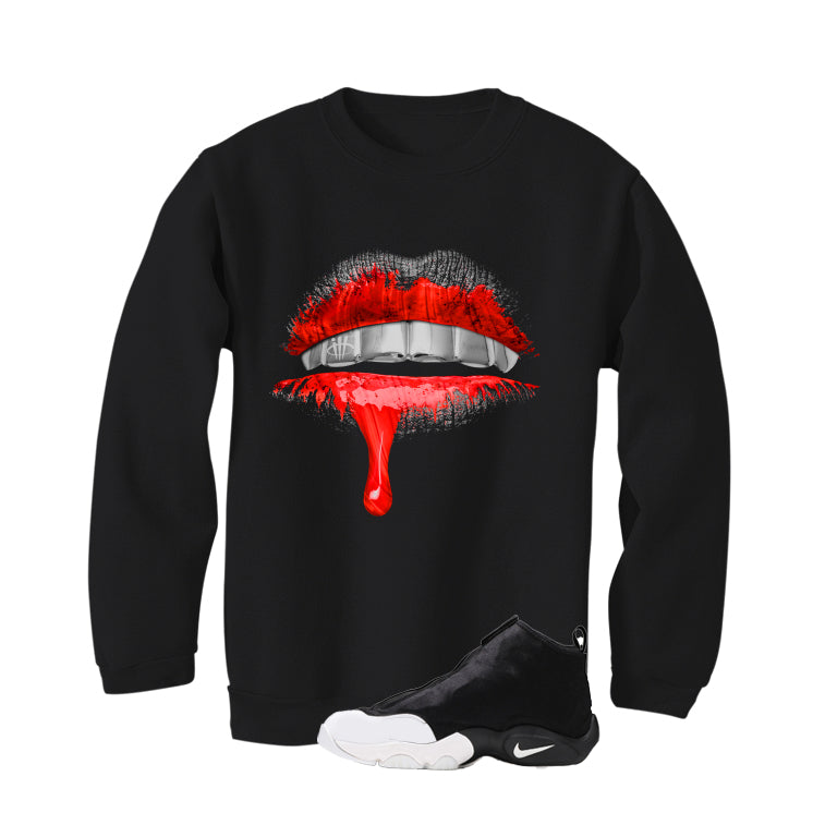 Nike Air Zoom Flight ’98 The Glove Matching T-Shirt Black T-Shirt (Lips)| illcurrency