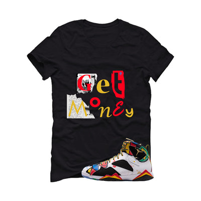 Air Jordan 7 Miro Matching T-Shirt Black T-Shirt (Get Money)| illcurrency