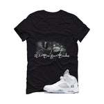 Air Jordan 5 OG White Metallic Matching T-Shirt, Sweatshirts & Hoodies Black T-Shirt (We See You Snakes)| illcurrency