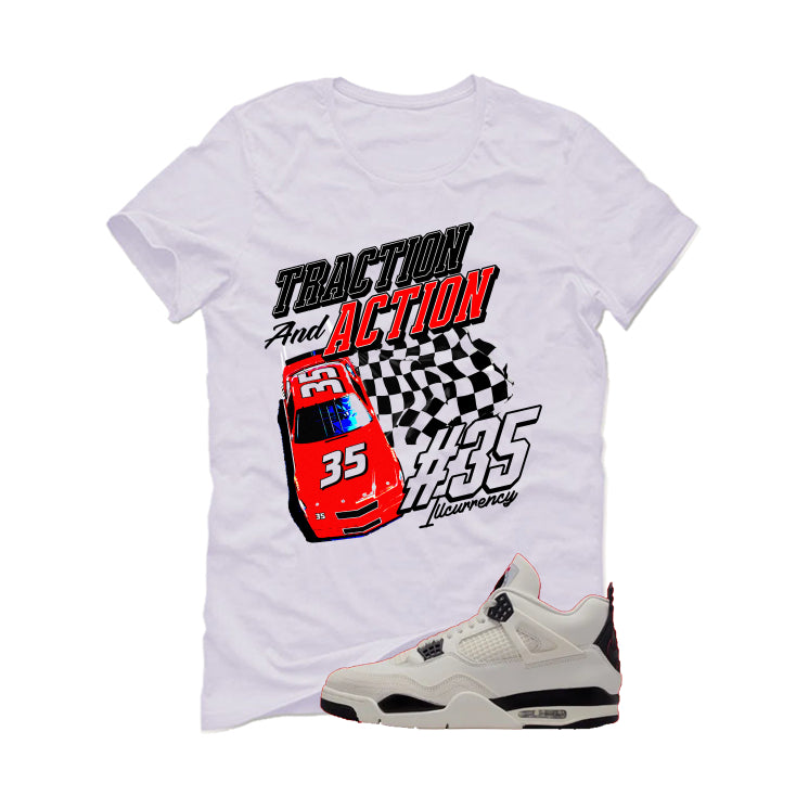 Air Jordan 4 Flight Club Matching T-Shirt, Sweatshirts & Hoodies White T-Shirt (Raceway)| illcurrency