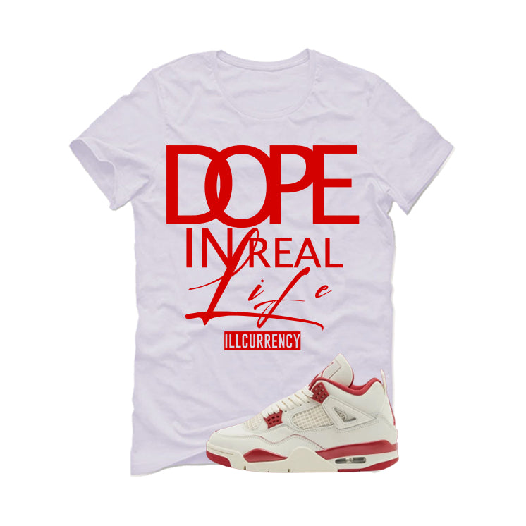 Air Jordan 4 Valentine’s Day (Sierra Red) Matching T-Shirt, Sweatshirts & Hoodies White T-Shirt (DOPE)| illcurrency
