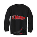 Air Jordan 12 Bloodline Matching T-Shirt, Sweatshirts, & Hoodies Black T-Shirt (Chicago)