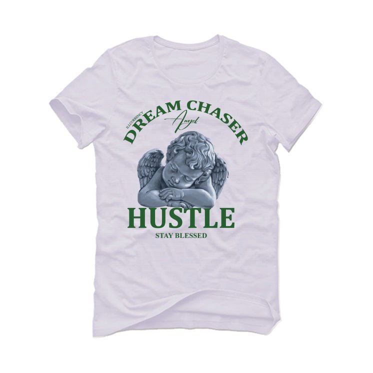 Nike Dunk Low Satin Green - White T-Shirt (Dream Chaser Angel)