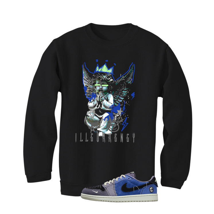 Air Jordan 1 Low OG Voodoo Alternate Matching T-Shirt, Sweatshirts & Hoodies Black T-Shirt (Graffiti Angel)| illcurrency