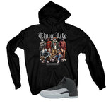 Air Jordan 12 Black/Wolf Grey Black T-Shirt (Thug Life Halloween)| illcurrency