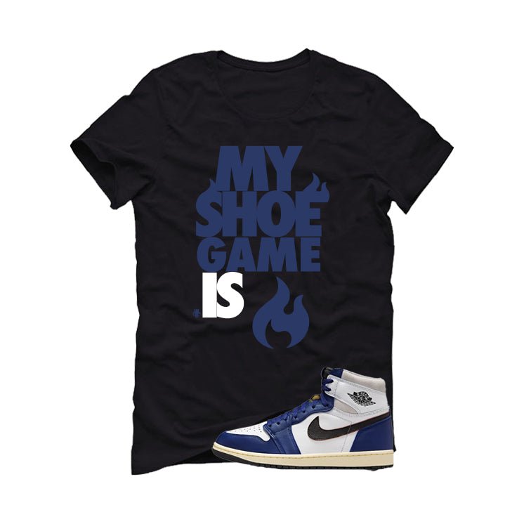 Air Jordan 1 Rare Air Deep Royal Blue Black T-Shirt (My Shoe Game Is)| illcurrency