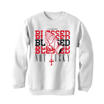 Air Jordan 12 OG “Cherry” White T-Shirt (Blessed not lucky)